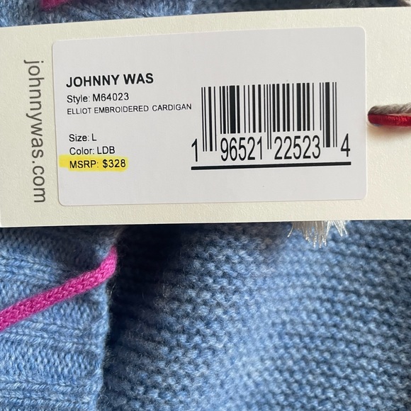 Johnny Was Elliot embroidered cardigan - Picture 6 of 7